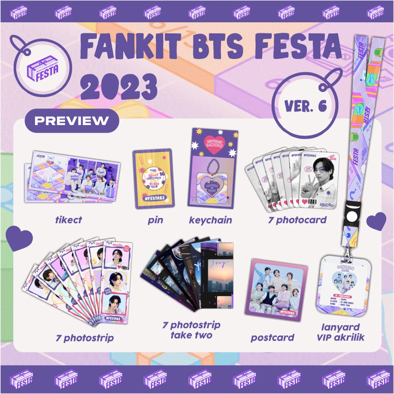 Jual FANKIT FESTA BTS - 10th ANNIVERSARY BTS FESTA 2023