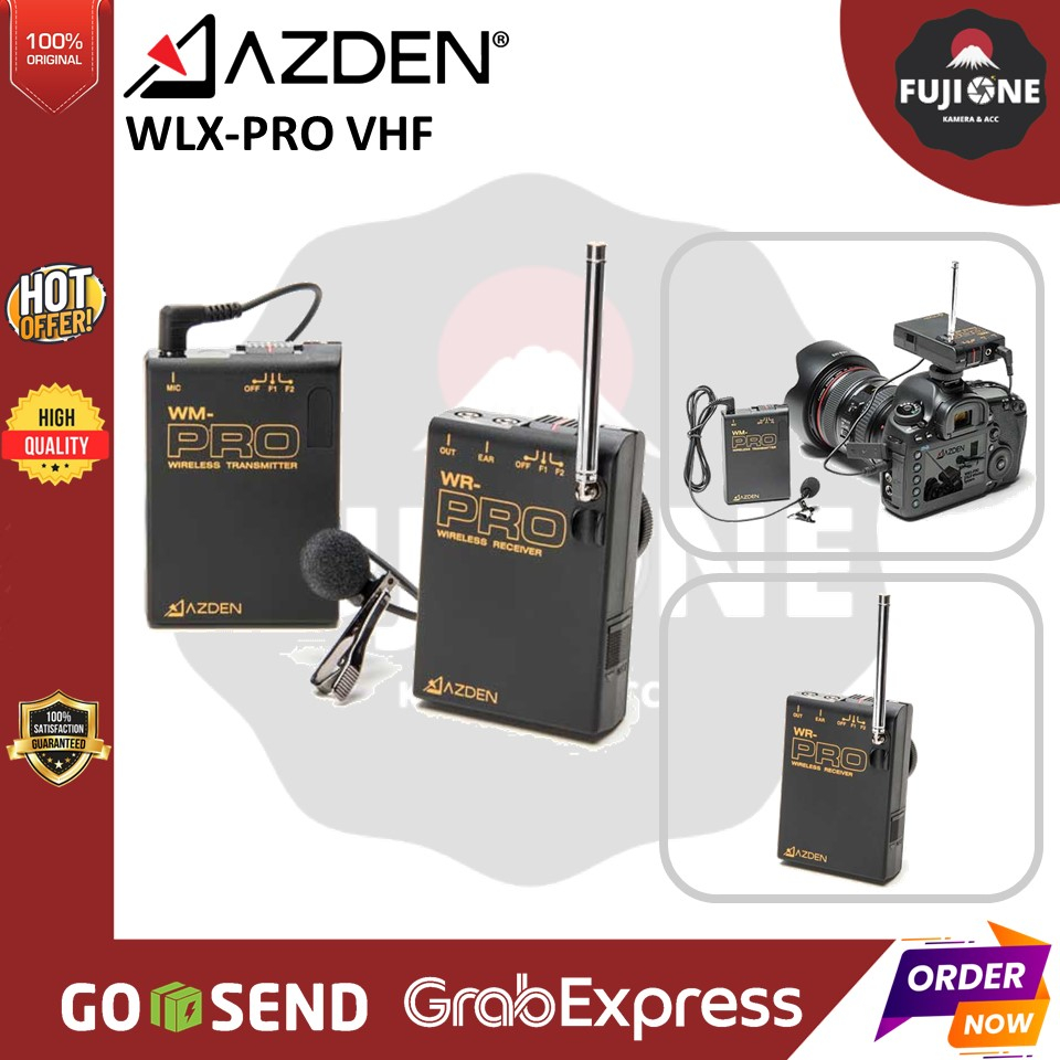 Azden WLX Pro I Camera Mountable VHF Wireless WLX PRO I B H 60 OFF