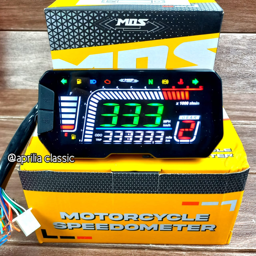 Jual Spido speedometer digital model kotak custom japstyle caferacer