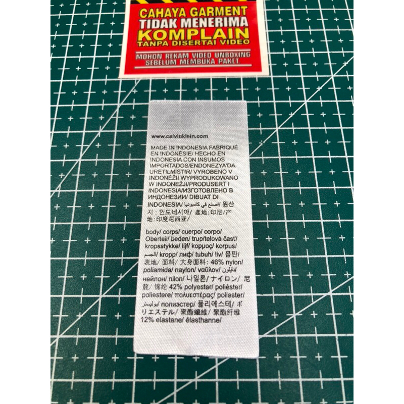 Jual CK CALVIN KLEIN TAG WASH SUPER PREMIUM CO 1X DI KIRIM 600PCS ...