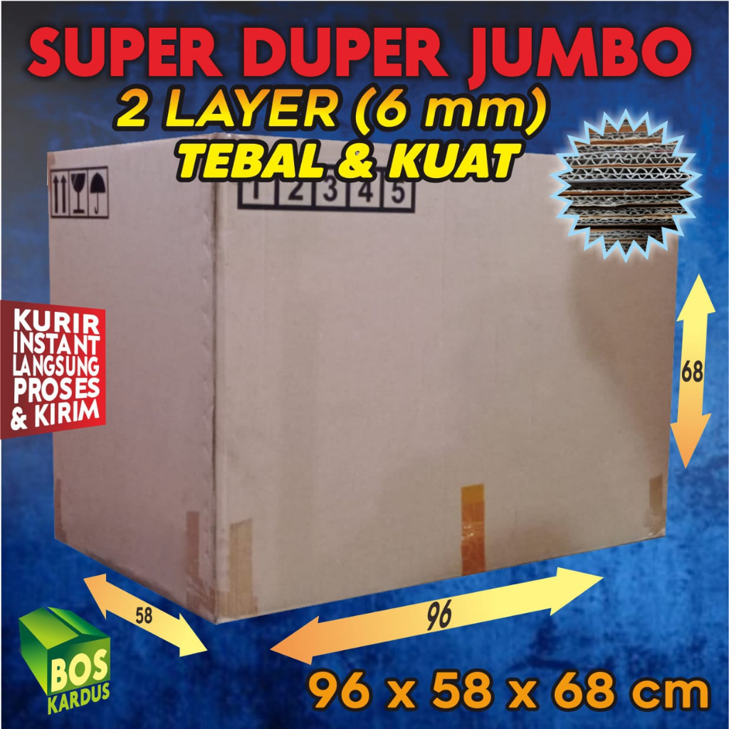 Jual Kardus Besar Packing Pindahan Bekas Jumbo Dus Packaging Baru Tebal ...