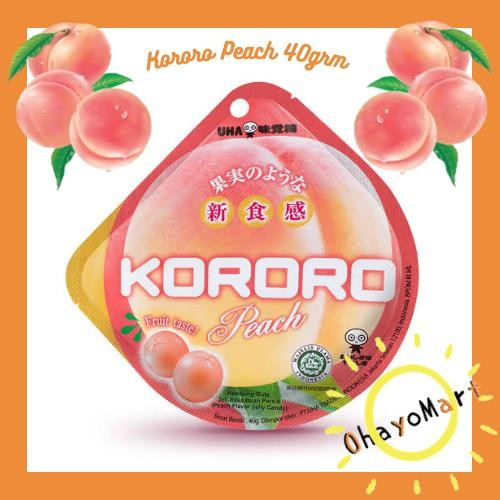 Jual UHA Kororo Peach jelly candy / Permen jeli Jepang rasa buah persik ...
