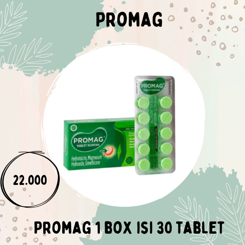 Jual Promag Obat Lambung Obat Kunyah 1 Box Isi 3 Strip × 10 Tablet ...