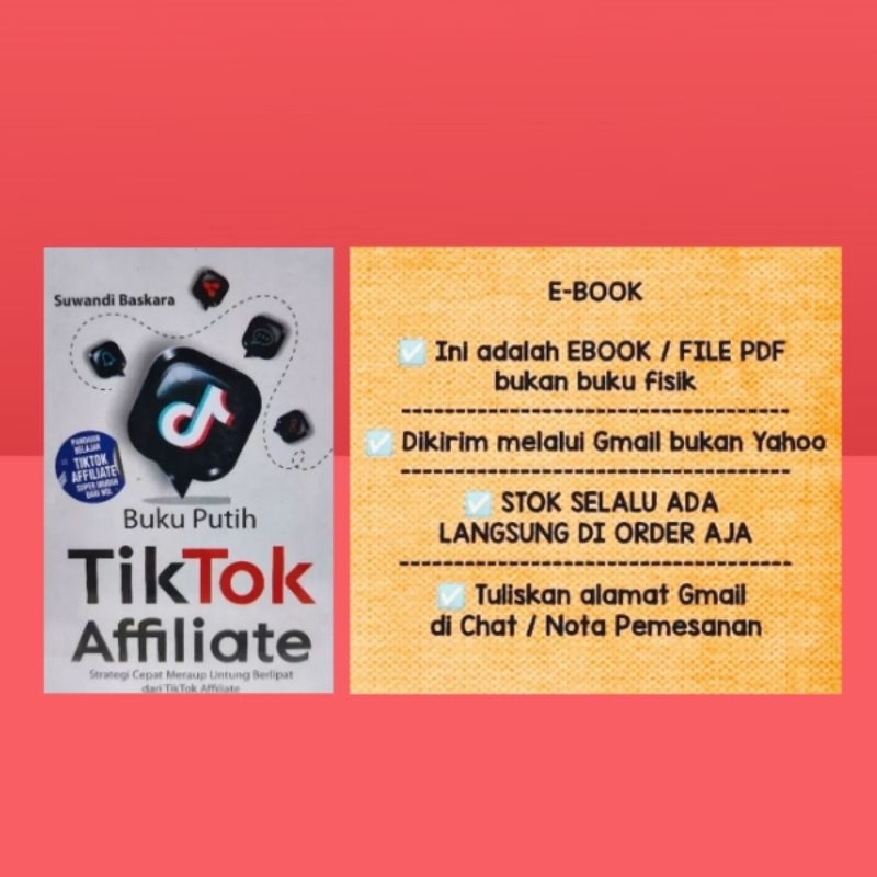 Jual Buku Putih Tiktok Affiliate Shopee Indonesia 0232