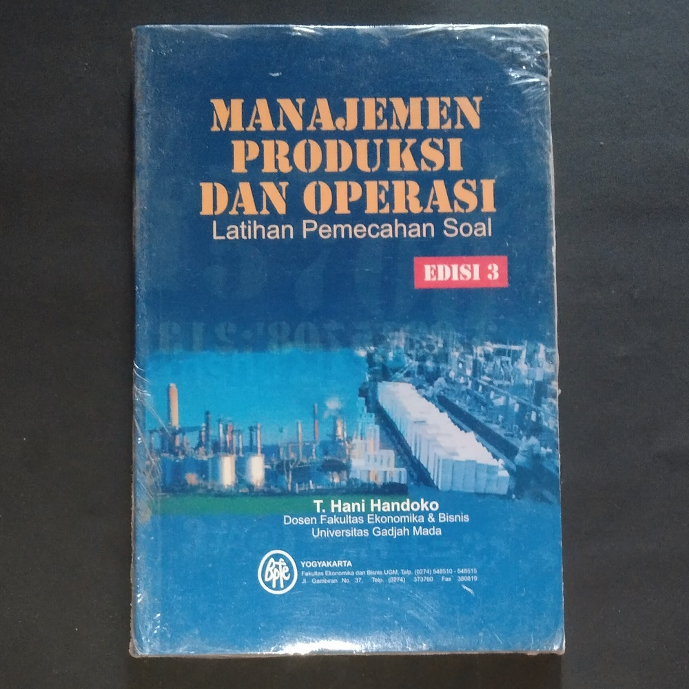 Jual Buku Manajemen Produksi Dan Operasi Latihan Pemecahan Soal Edisi 3 ...