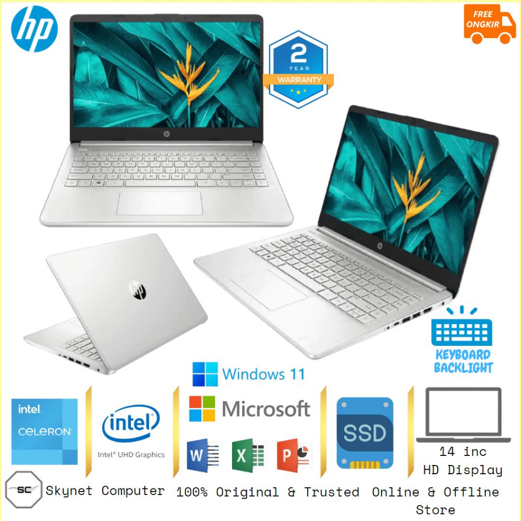 Jual Hp 14s Dq3110tu Dq0510tu Intel N4120 Ram8gb Ssd256gb 14 Hd Windows 11 Dan Ohs 2021 Original 8357