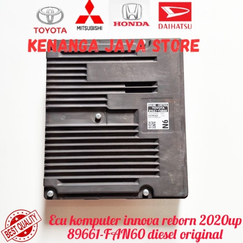 Jual Ecu komputer innova reborn diesel 89661-FAN60 2020up original ...