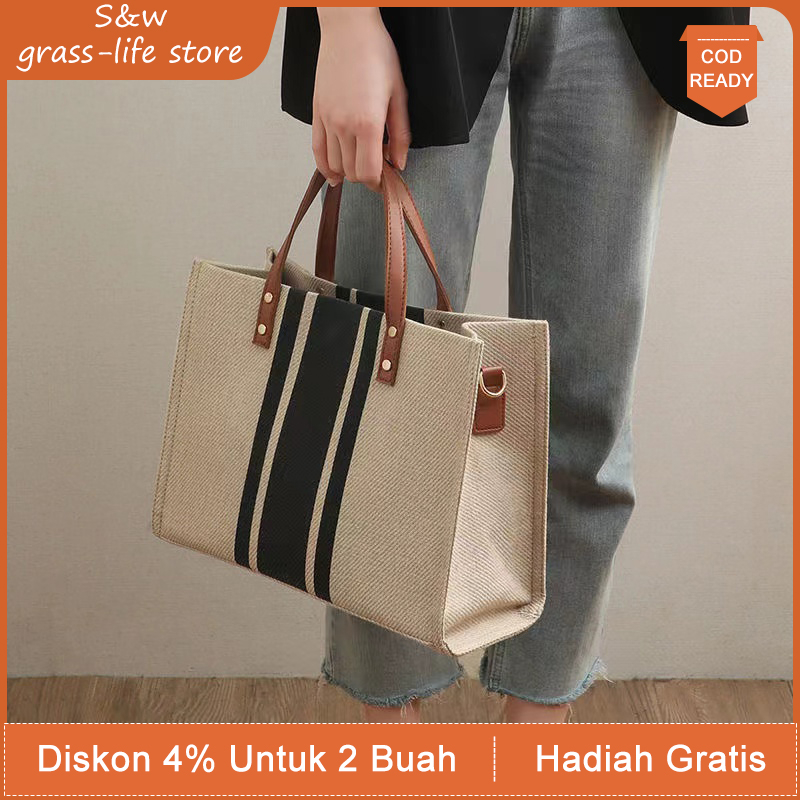 Jual [Ready/COD] Tas Goni Tote Bag Tas Wanita Goni Premium Handbag Tote