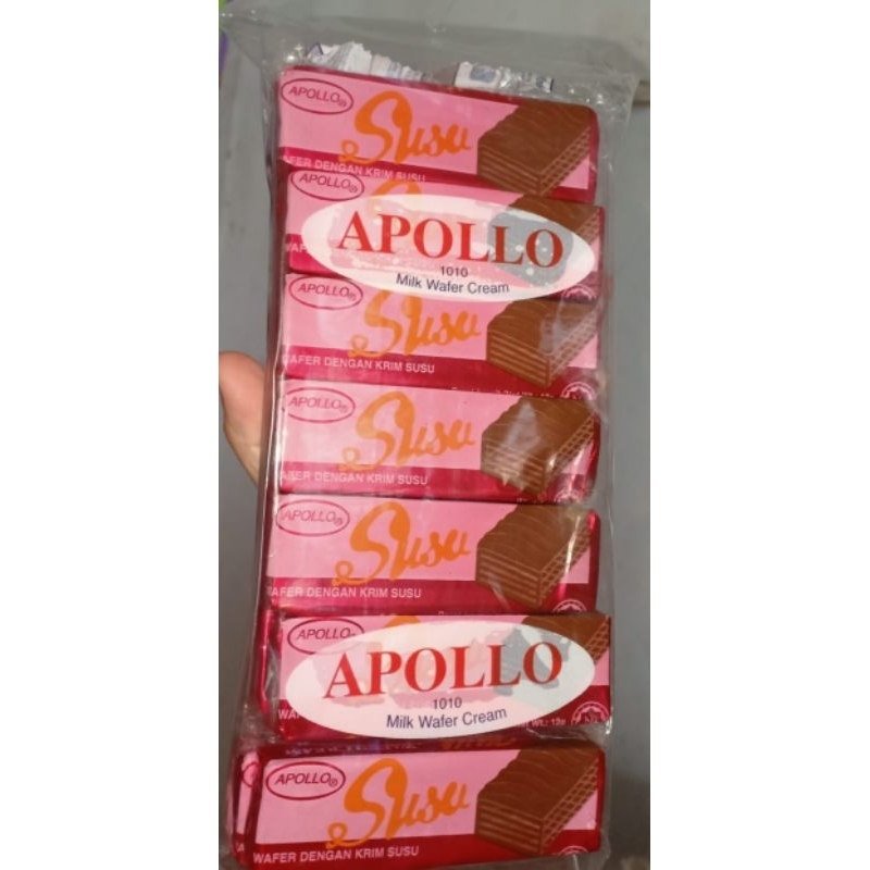 Jual Apollo/ Apollo Milk Wafer Cream/ Apollo Wafer Susu Malaysia (12g ...