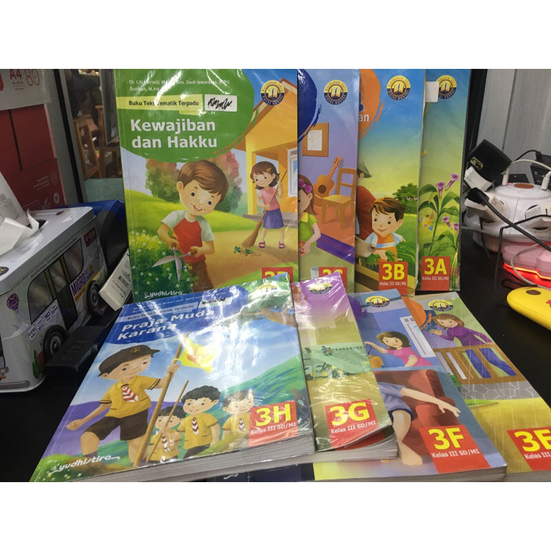 Jual Paket Tematik Yudhistira 3A Sampai 3H Kelas 3 SD K13 Edisi Revisi ...