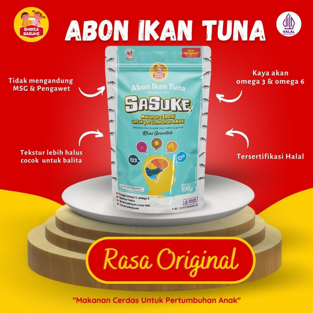 Jual Abon Ikan Tuna Sasuke Rasa Original | Shopee Indonesia