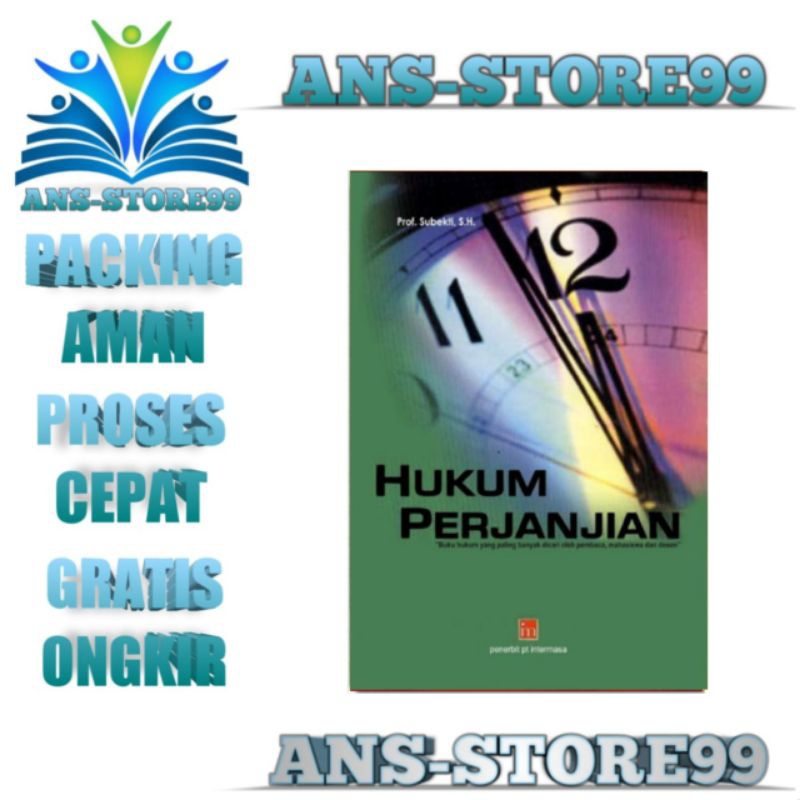 Jual Hukum Perjanjian By Prof Subekti Shopee Indonesia