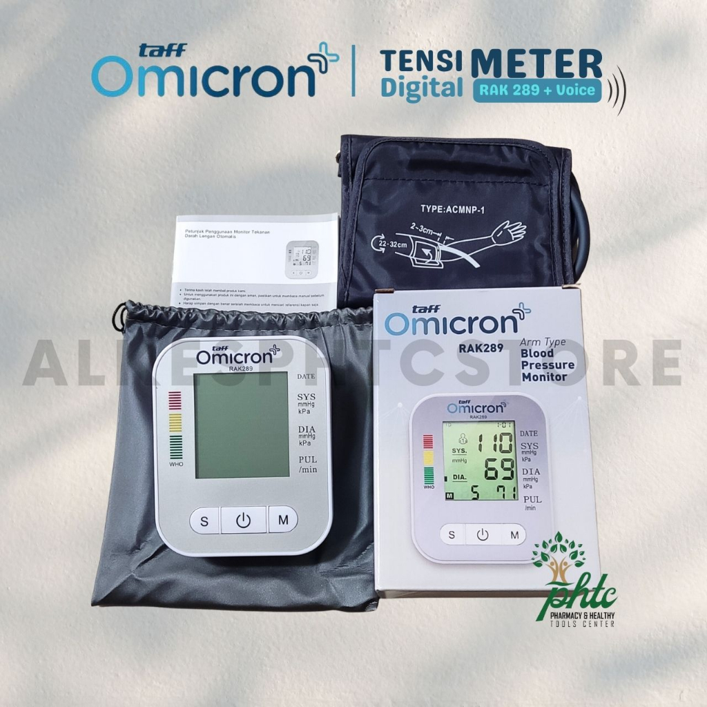 Jual Taff Omicron RAK-289 Tensimeter Digital RAK 289 + Voice l Alat ...