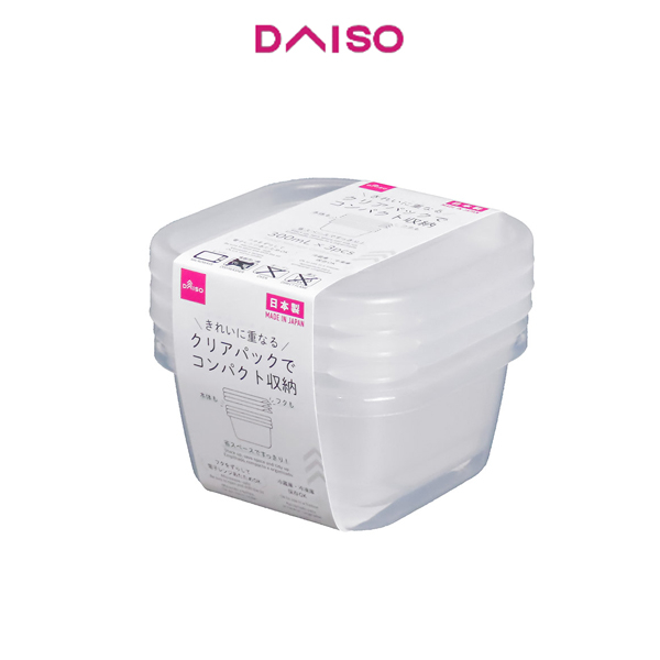 Jual Daiso Food Storage Container 300mL 3P Shopee Indonesia