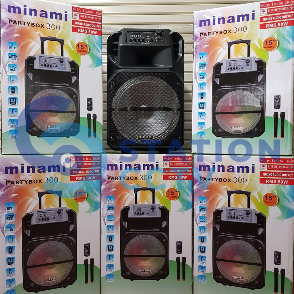 Jual MINAMI PARTY BOX 300 speaker aktive bluetooth PB 300 | Shopee ...