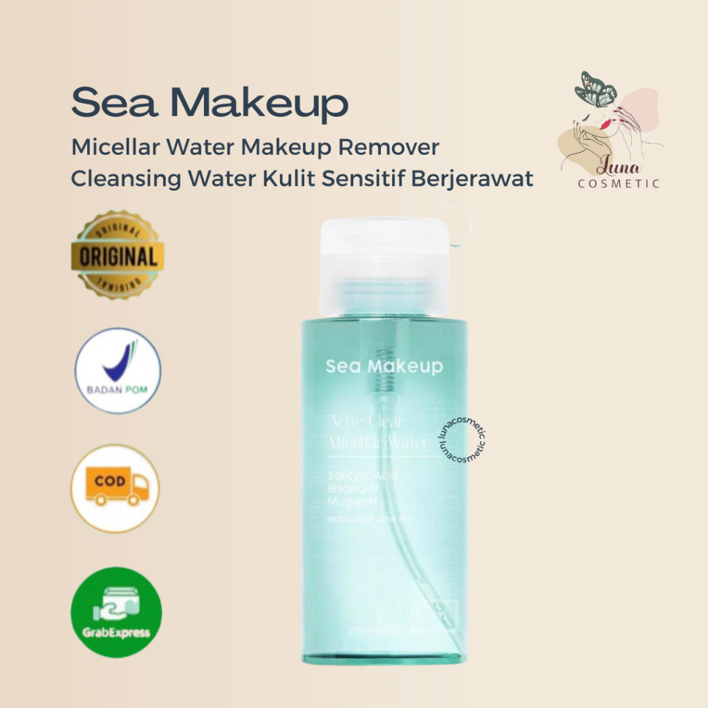 Jual Sea Makeup Micellar Water Pembersih Wajah Makeup Remover Cleansing ...