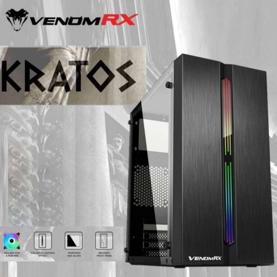 Jual Casing PC VenomRX Kratos (Free 1 Fan Casing RGB) | Shopee Indonesia