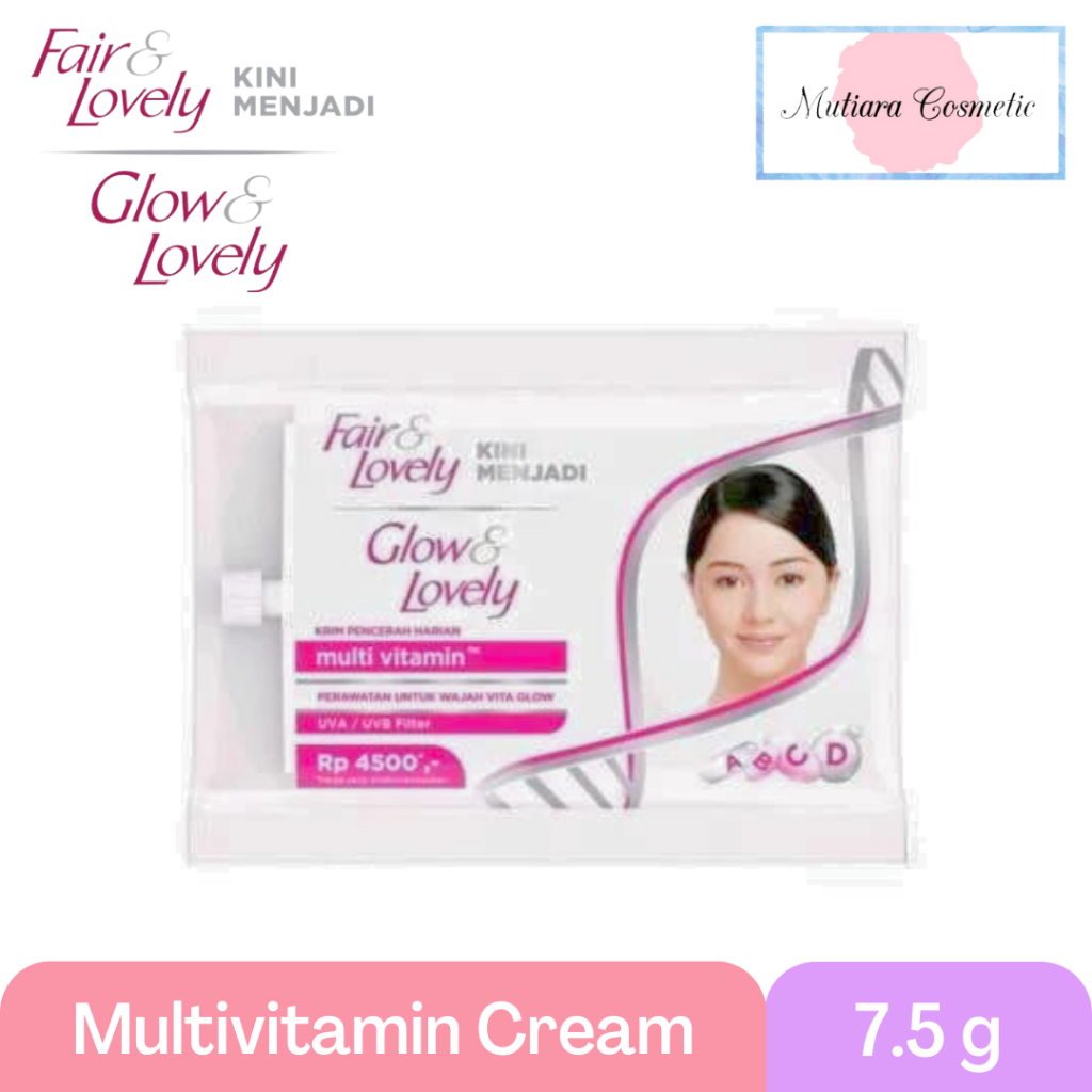 Jual Glow & Lovely Cream Sachet 7.5g Fair & Lovely Shopee Indonesia