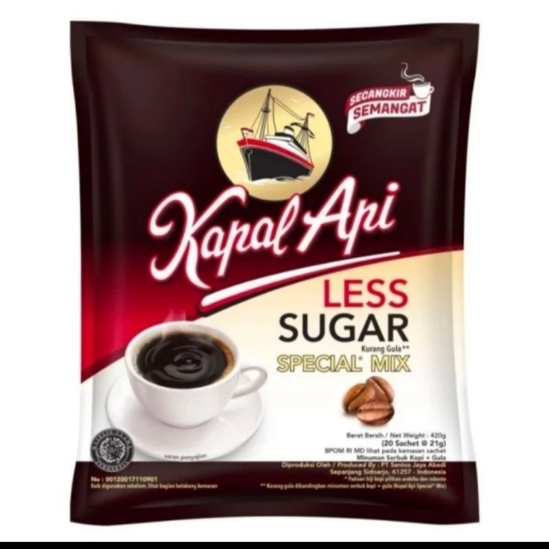 Jual kapal api less sugar isi 20pcs | Shopee Indonesia