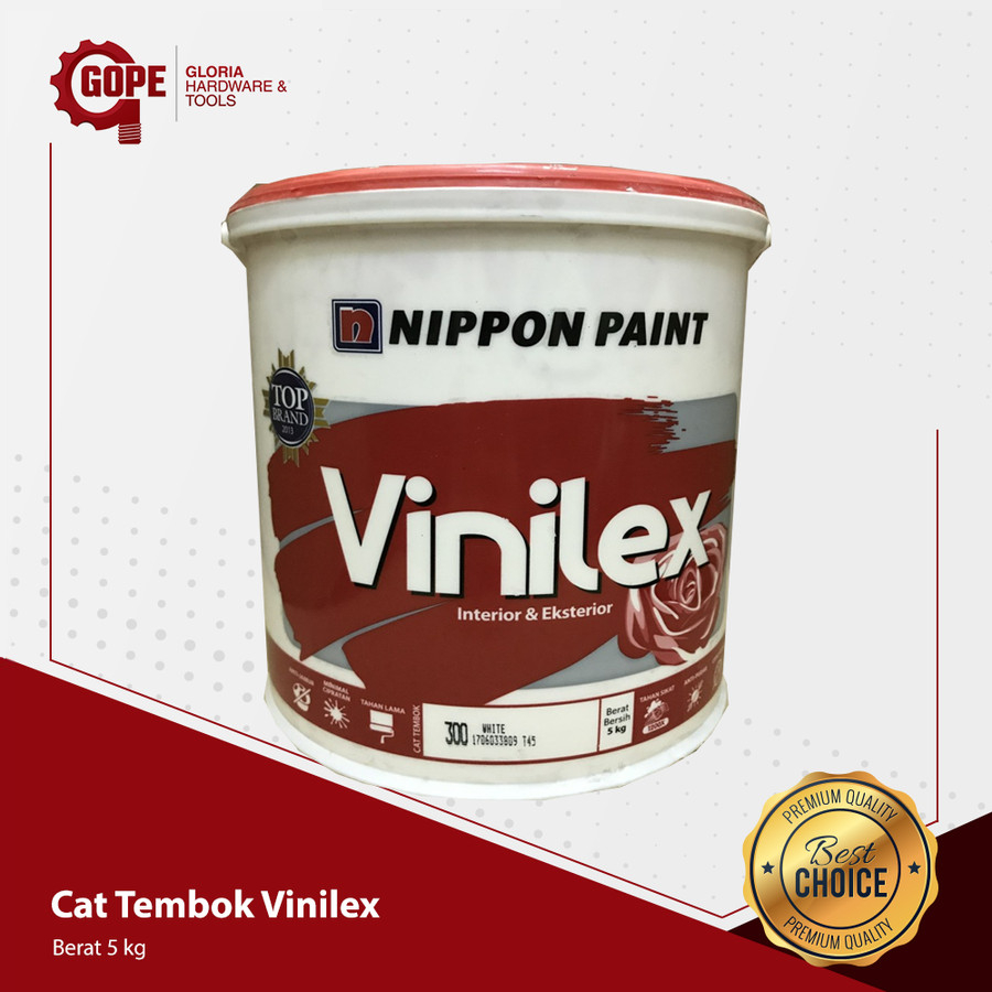 Jual Cat Tembok Vinilex Nippon Paint Ukuran 5 Kg | Shopee Indonesia