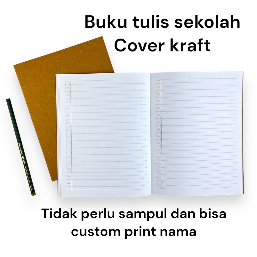 Jual Buku Tulis sekolah PAKET 10 PCS Garis 24 lembar Tidak perlu sampul