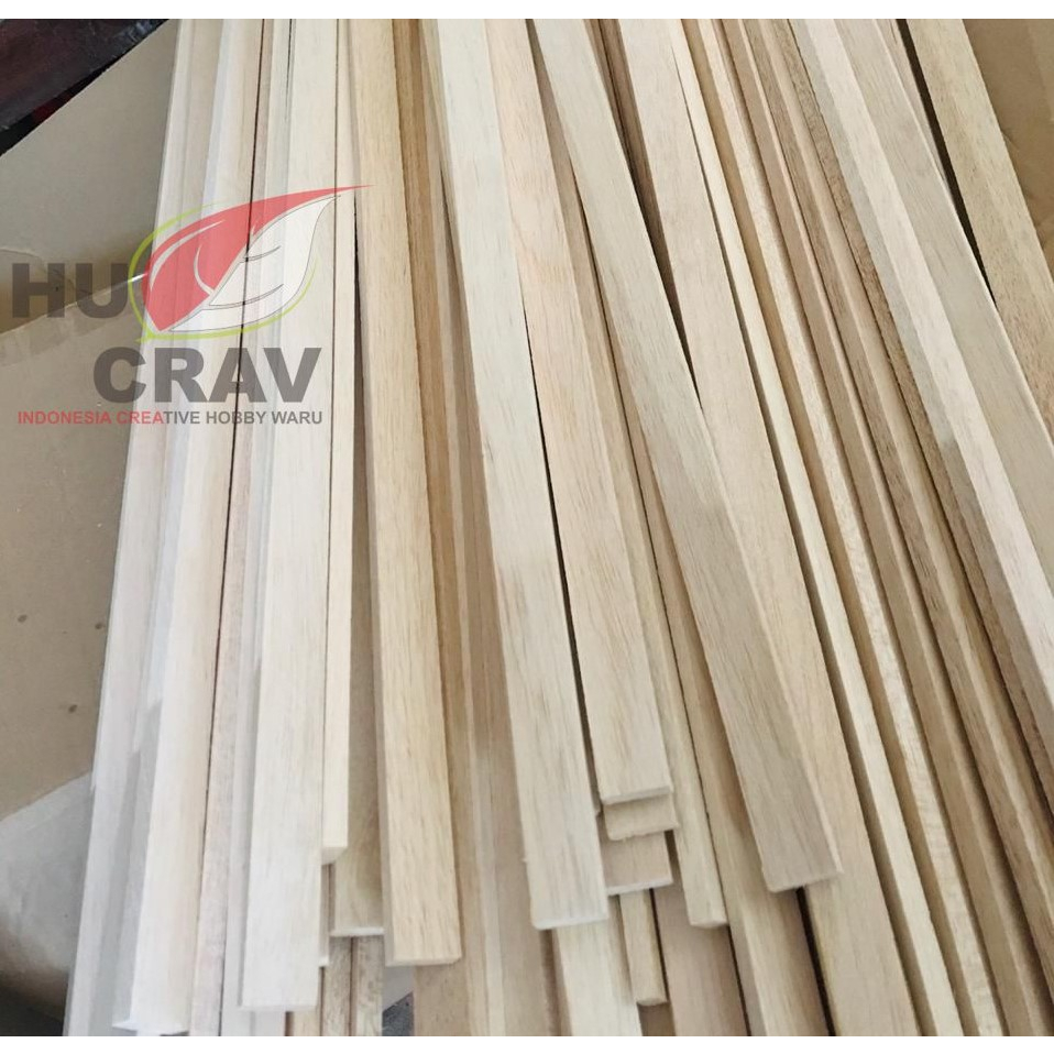 Jual Balsa strip 10mmx30mmx1000mm aeromodelling kayu balsa stik ...