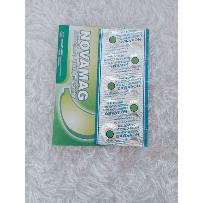 Jual NOVAMAG 1STRIP 10TABLET KUNYAH | OBAT MAAG | Shopee Indonesia