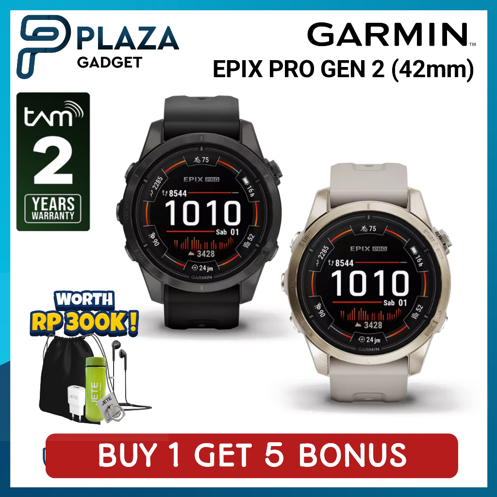 Jual Garmin Epix Pro Gen 2 Sapphire 42mm AMOLED With Silicone Band ...
