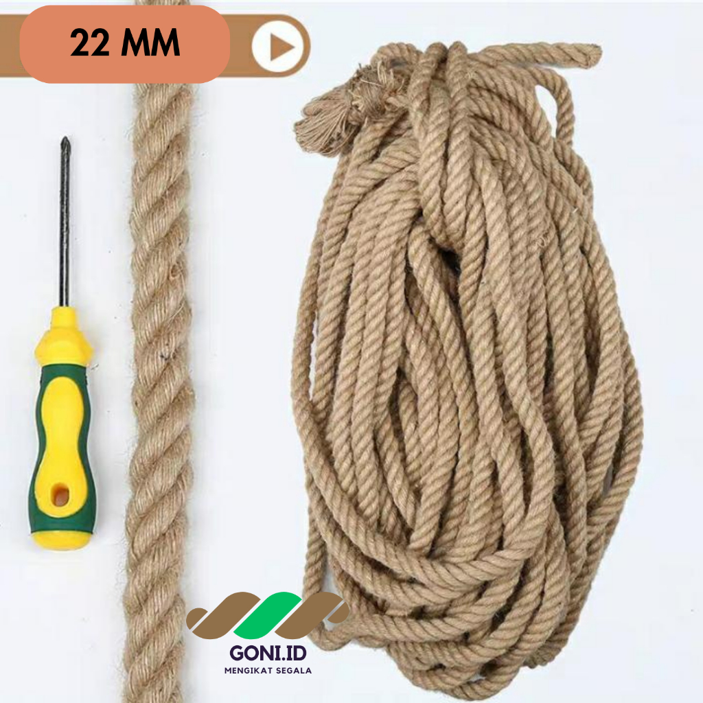 Jual Tali Goni 22mm /Hemp Rope / Tali Tambang / Tali Tambang / Tali ...