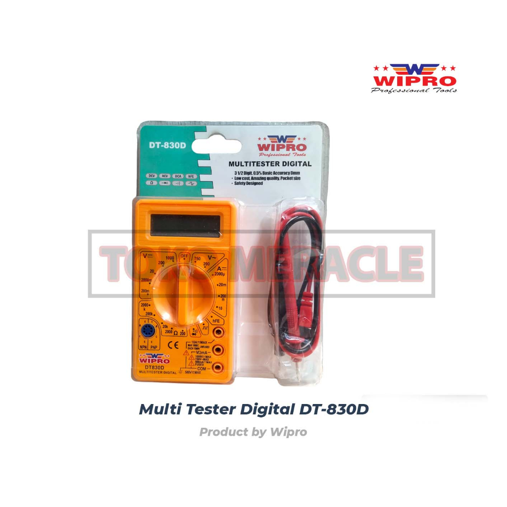 Jual [DT830D] Wipro Alat Ukur Arus Listrik Digital DT 830 D DT830D