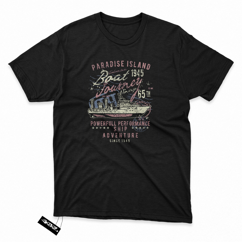 Jual KAOS Boat Journey - Unisex Cotton Combed 30s | Shopee Indonesia