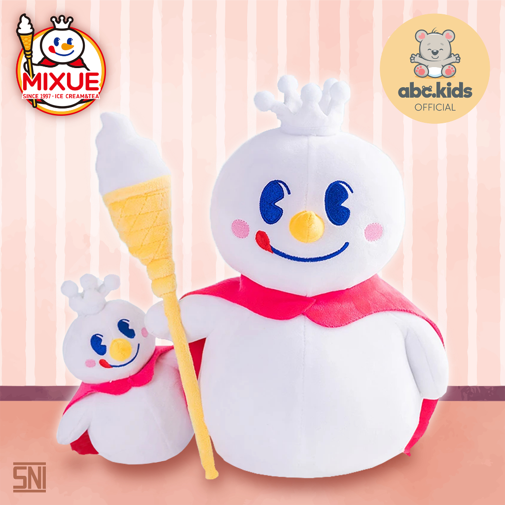 Jual Boneka Mixue / Boneka Maskot Mixue / Boneka Ice Cream Mixue Lucu