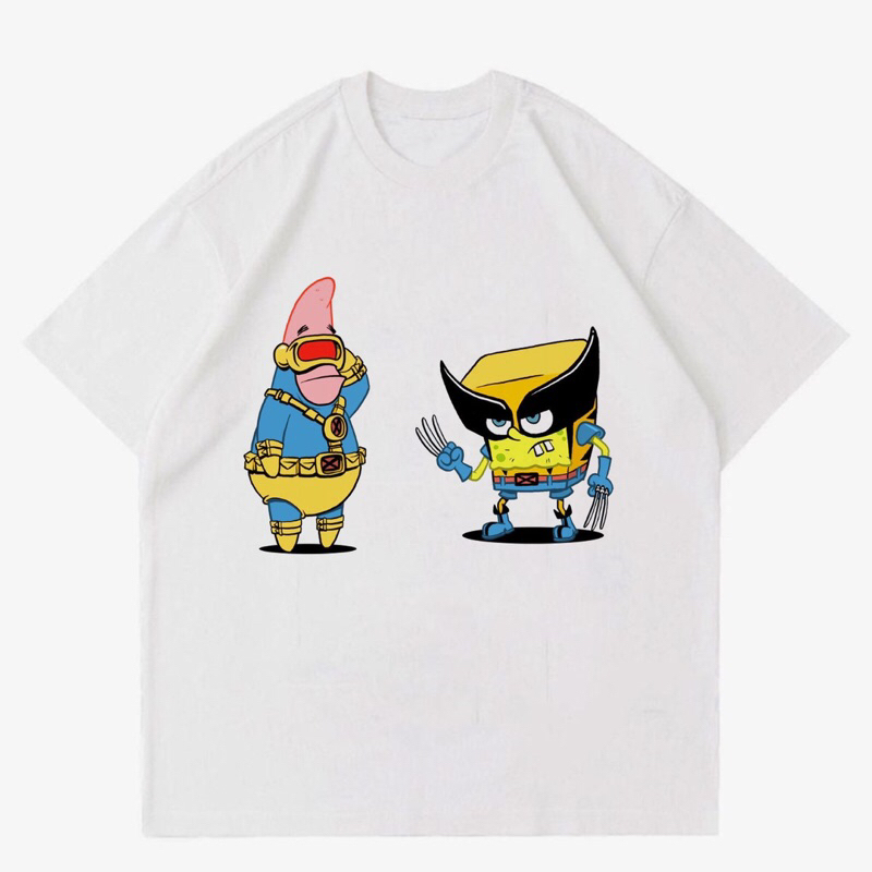 Jual KAOS BAJU SPONGEBOB SQUAREPANTS AND PATRICK STAR - SUPERHEROES | T ...