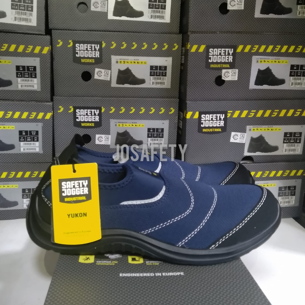 Jual Sepatu Safety Jogger Yukon Blue S1P Shopee Indonesia