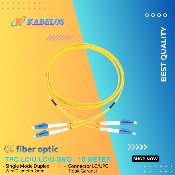 Jual Patch Cord FO LC-LC 10M | Fiber Optic LC/UPC-LC/UPC Single Mode ...