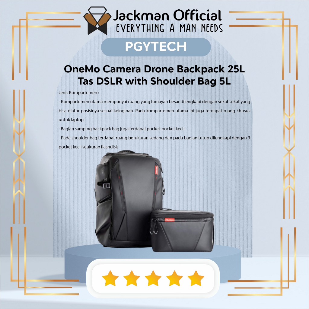 Jual PGYTECH OneMo Camera Drone Backpack 25L Tas DSLR with