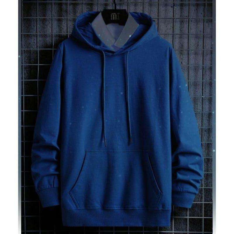 Jual hoodie polos pria wanita bahan fleece Shopee Indonesia