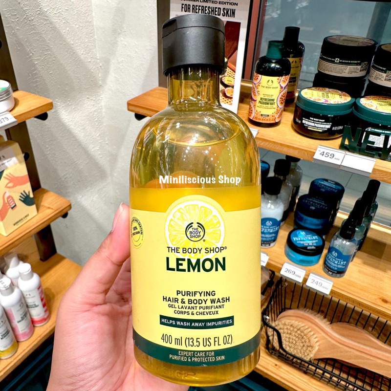 Jual THE BODY SHOP LEMON PURIFYING HAIR & BODY WASH 400 ML Shopee