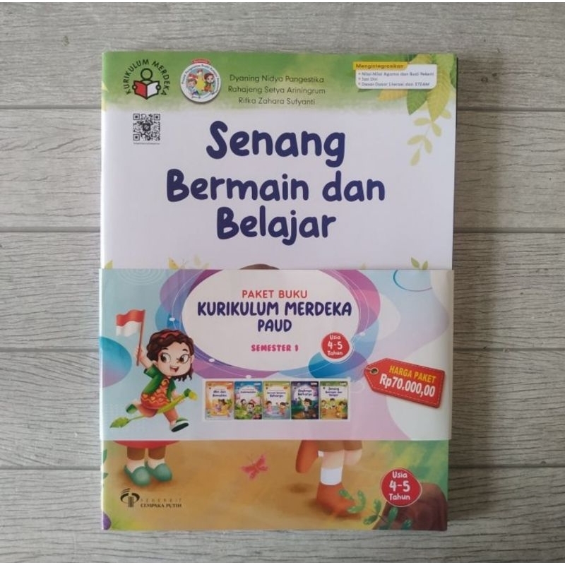 Jual Paket Buku Kurikulum Merdeka PAUD Usia 4-5 Tahun Semester 1 TA ...