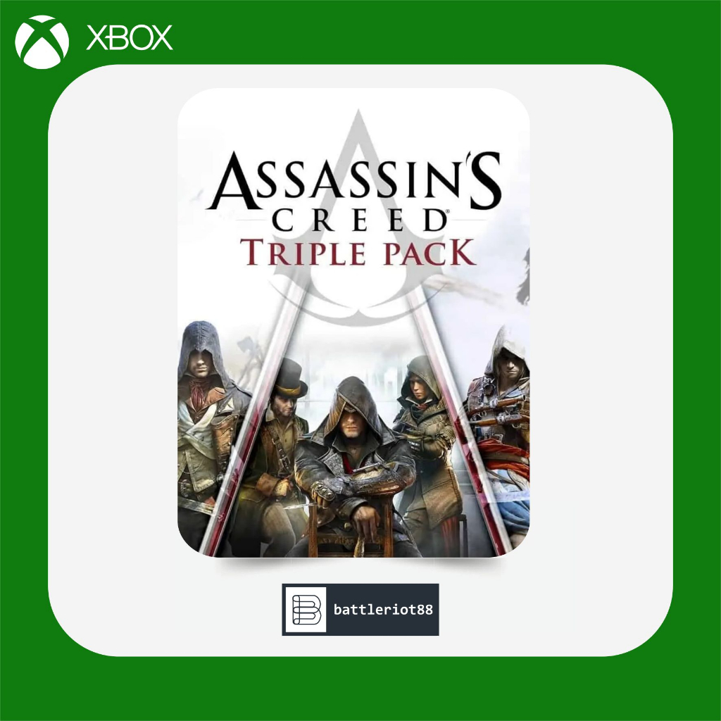 Jual Assassins Creed Triple Pack: Black Flag, Unity, Syndicate ...