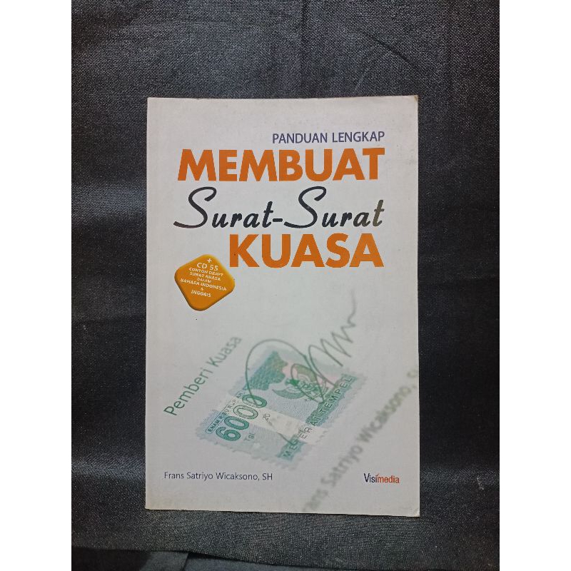 Jual Buku Original Panduan Lengkap Membuat Surat Surat Kuasa Frans Satriyo Wicaksono Shopee