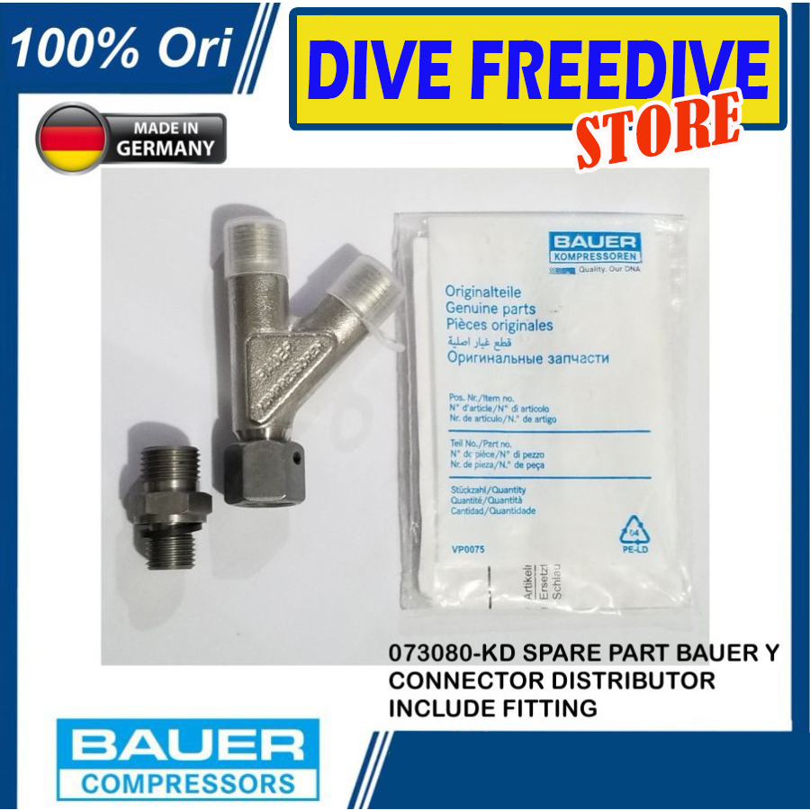 Jual 073080-KD Bauer Spare Part Compressor Bauer Y Connector ...