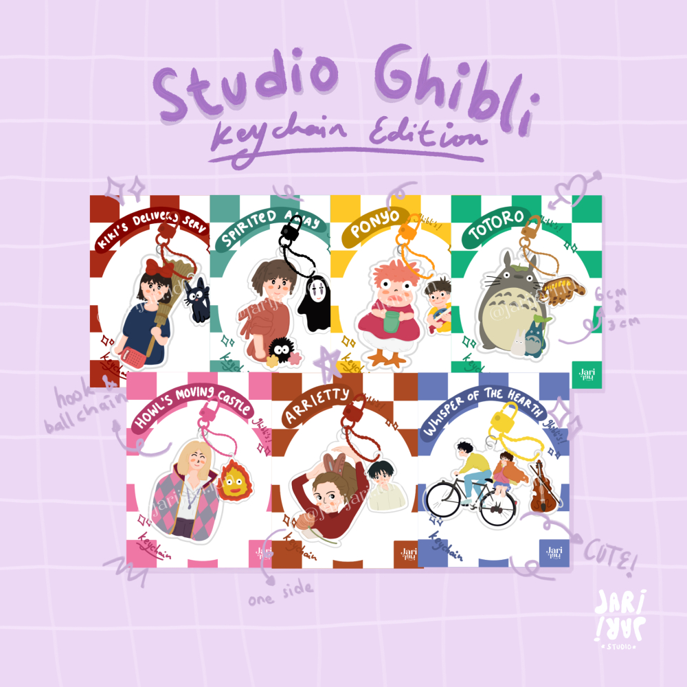 Jual JARI JARI Studio Ghibli Acrylic Keychain / Gantungan Kunci ...