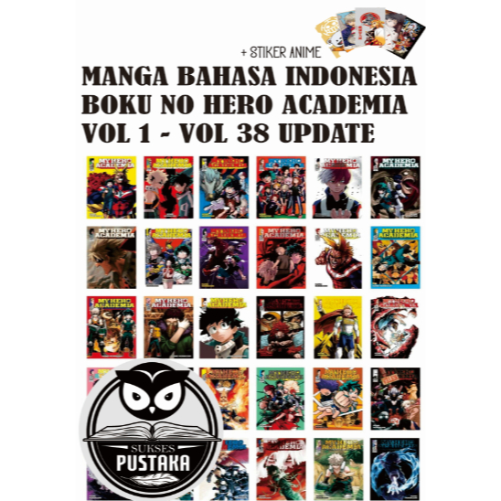 Jual [INDONESIA] BOKU NO HERO ACADEMIA VOL 1--38 PLUS STIKER ANIME - MY ...