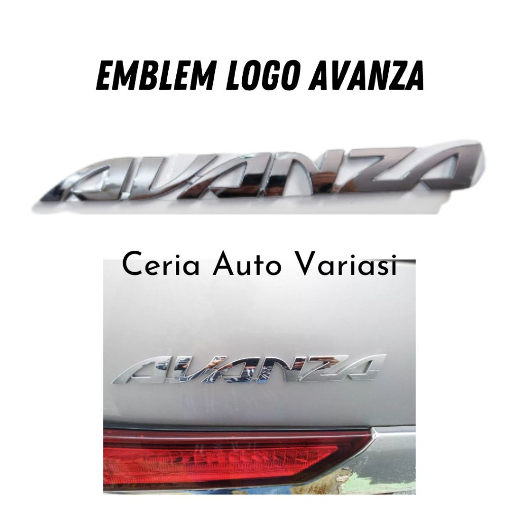 Jual Logo Emblem Bagasi Mobil Avanza | Shopee Indonesia