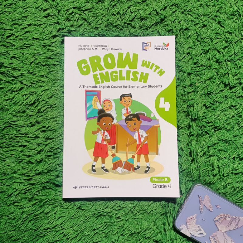 Jual Original Buku Bahasa Inggris Grow With English Kelas 4 Sd