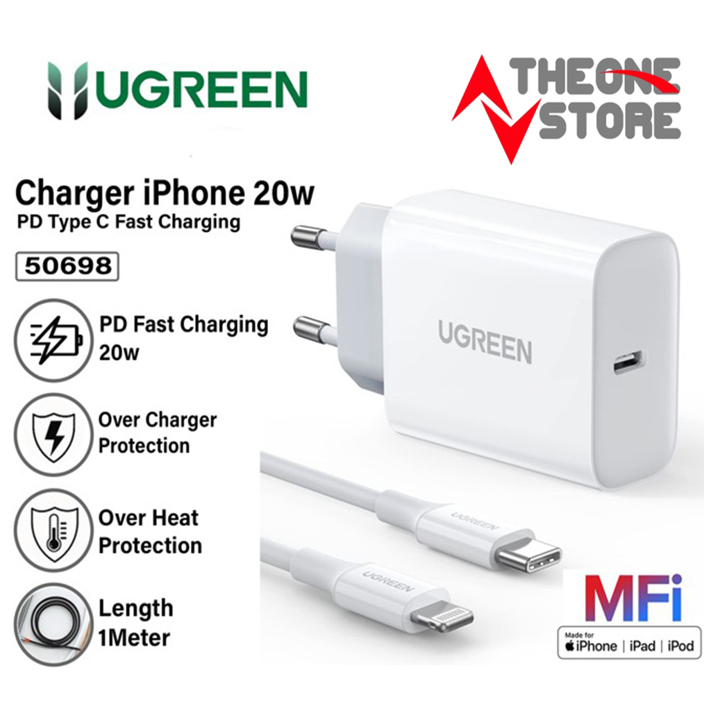 Jual Ugreen Charger Iphone Type C Pd W Mfi Lightning Iphone Fast