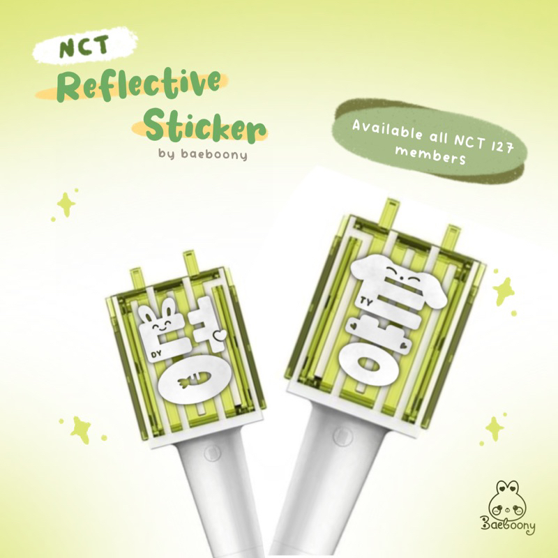 Jual [127] Lightstick Sticker Deco Reflective by Baeboony | reflektif ...