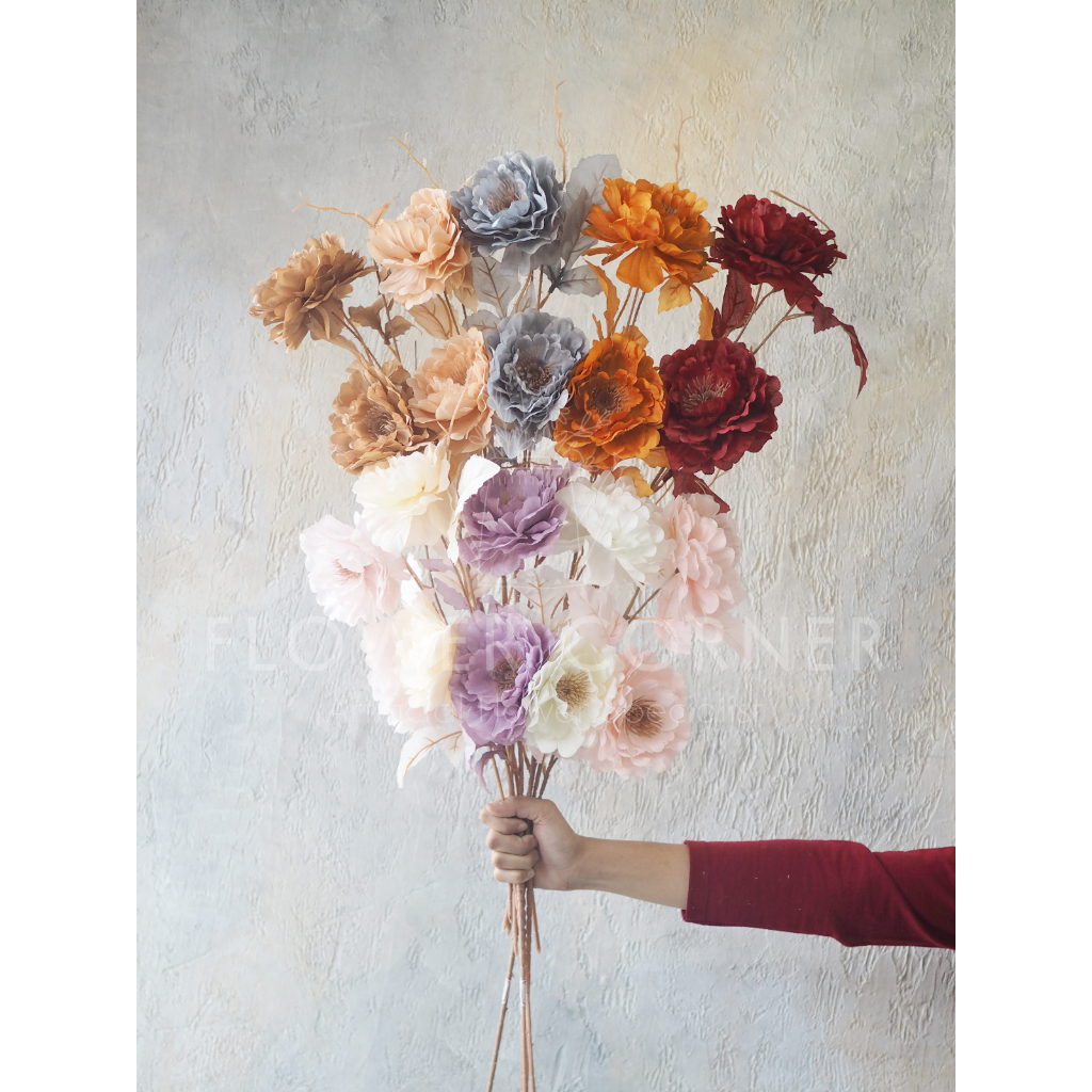 Jual Bunga Artificial Blooming Peony Rustic Decoration (B23125 ...