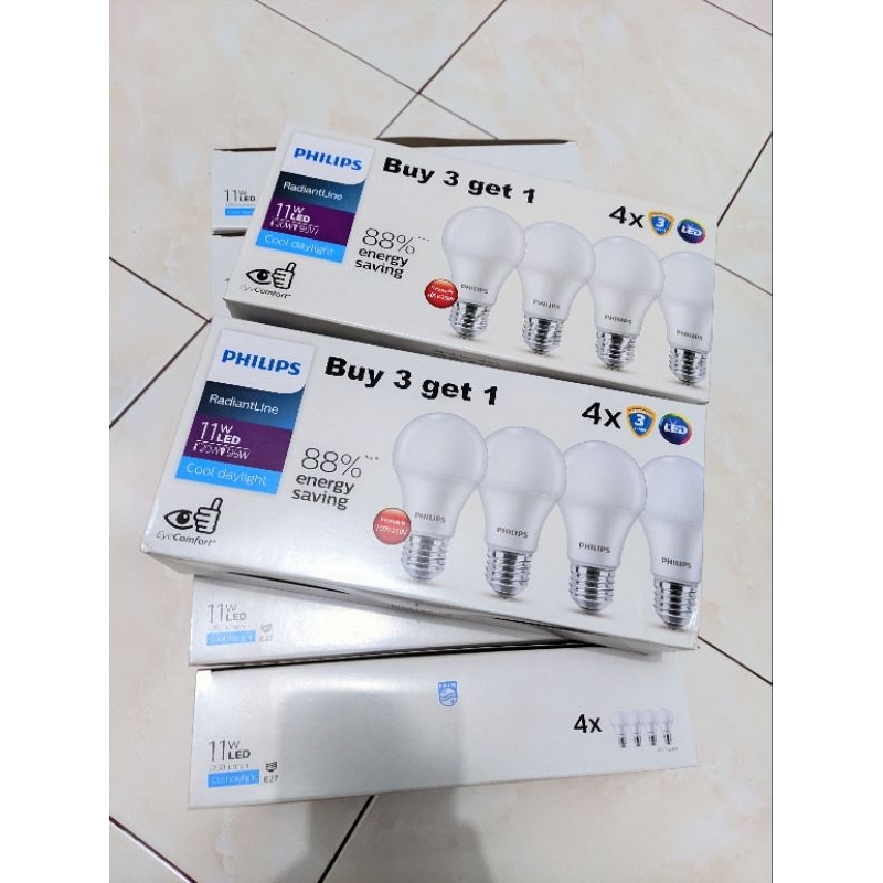 Jual Lampu Led Philips Multipack 11 Watt | Shopee Indonesia